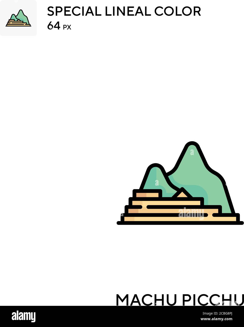 Machu picchu simple vector icon machu picchu icons for your business project stock vector image art