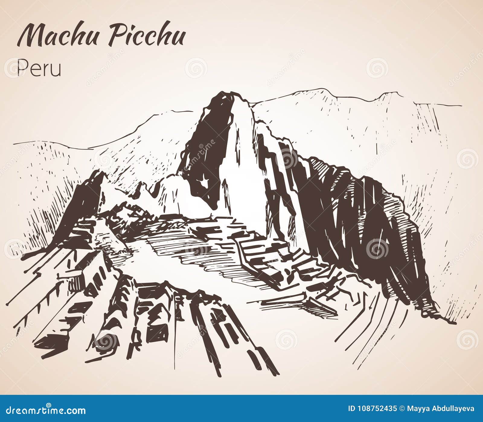 Picchu peru stock illustrations â picchu peru stock illustrations vectors clipart