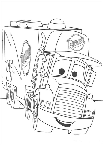 Mack coloring page free printable coloring pages