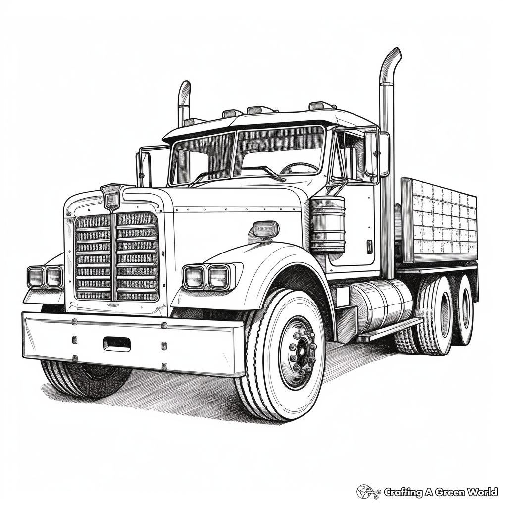 Old truck coloring pages