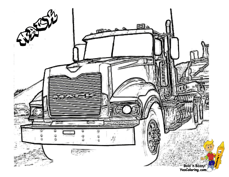 Macktruckatcoloring