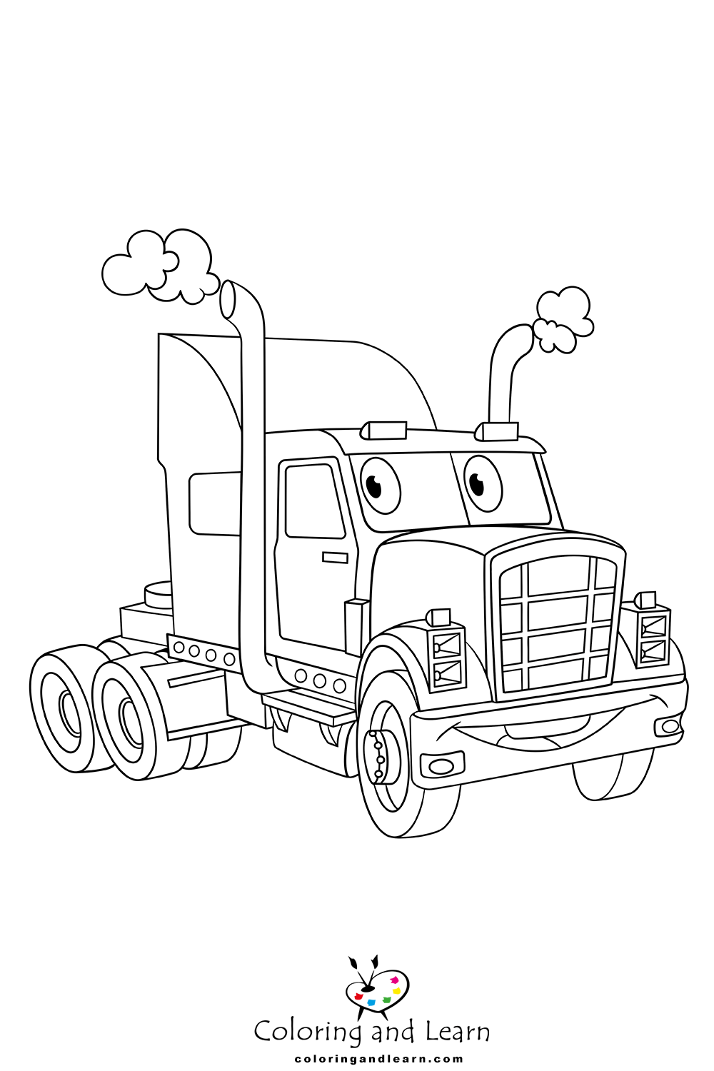 Truck coloring pages rcoloringpages
