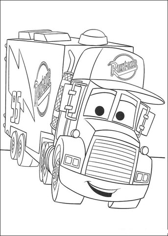 Mack trailer coloring page free printable coloring pages