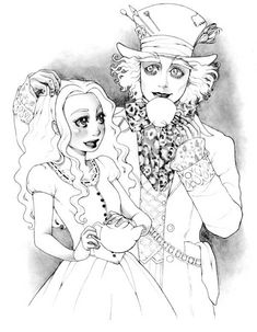 Mad hatter coloring page ideas mad hatter coloring pages hatter