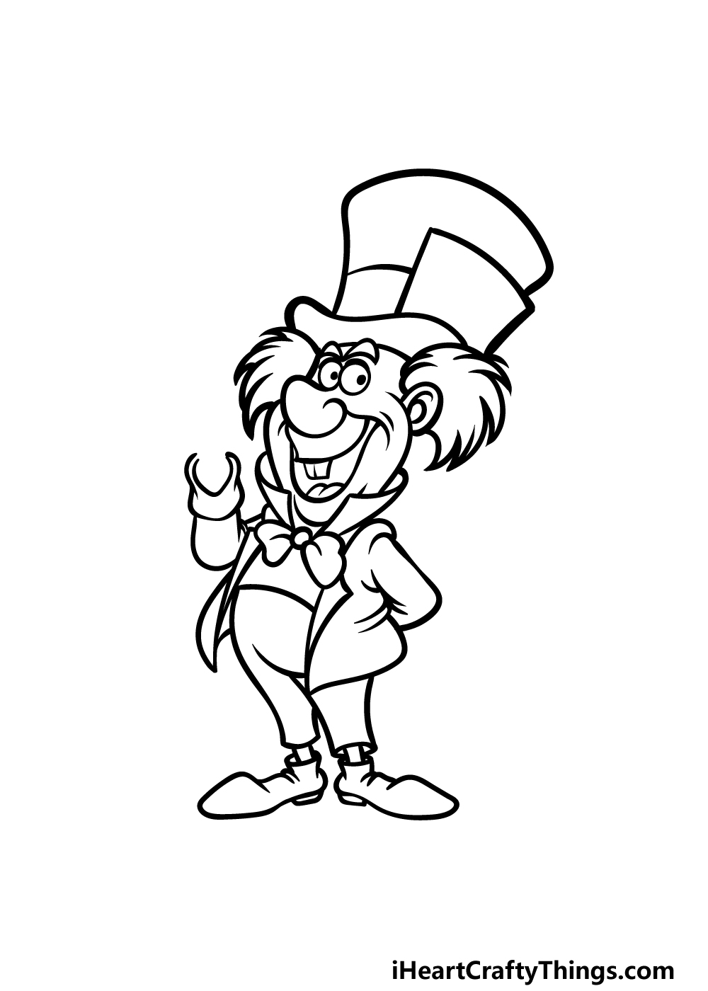 Mad hatter drawing