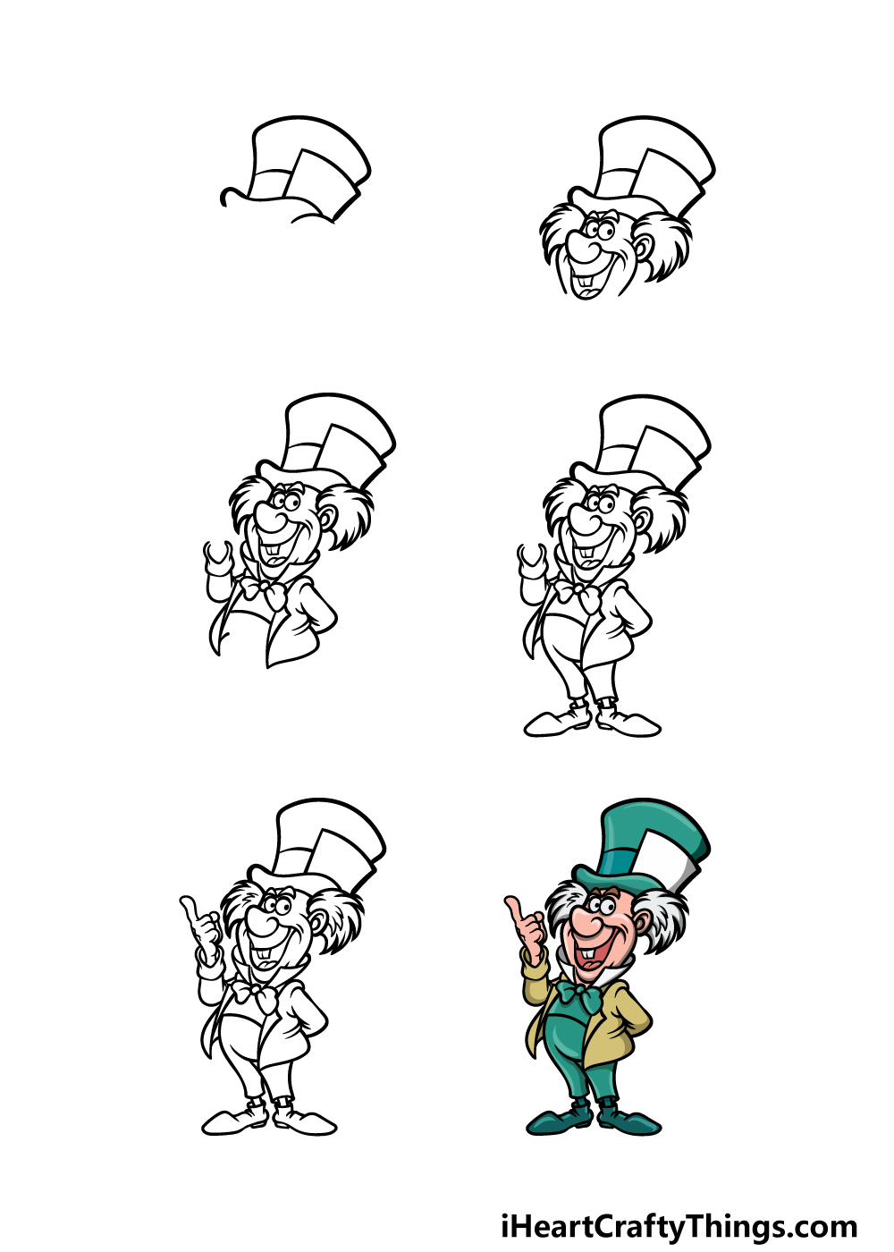 Mad hatter drawing