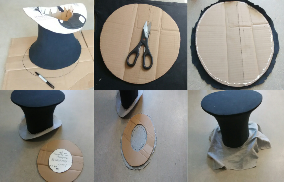 How to build an upcycled mad hatter top hat