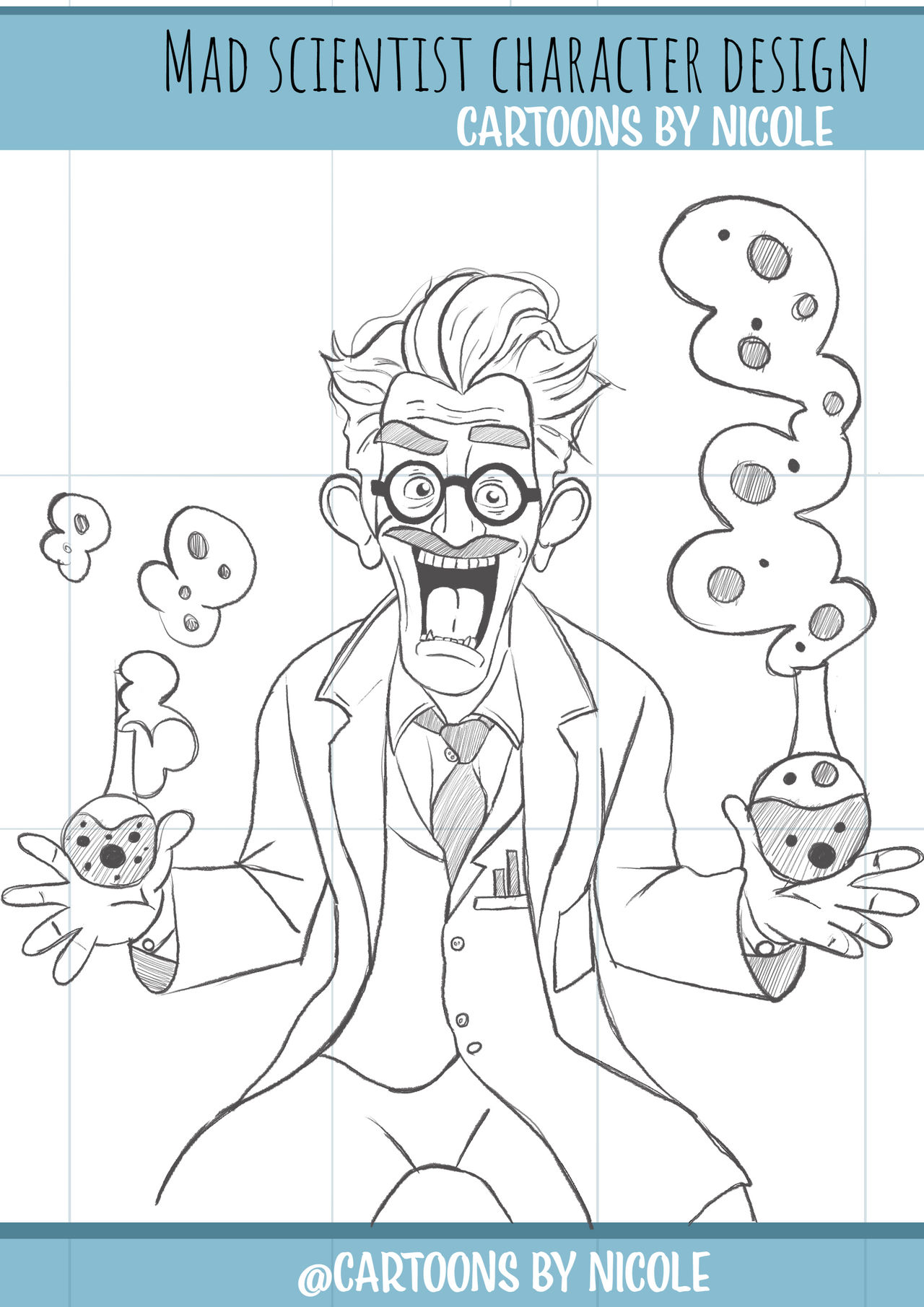 Mad scientist by cartoonsbynicole on