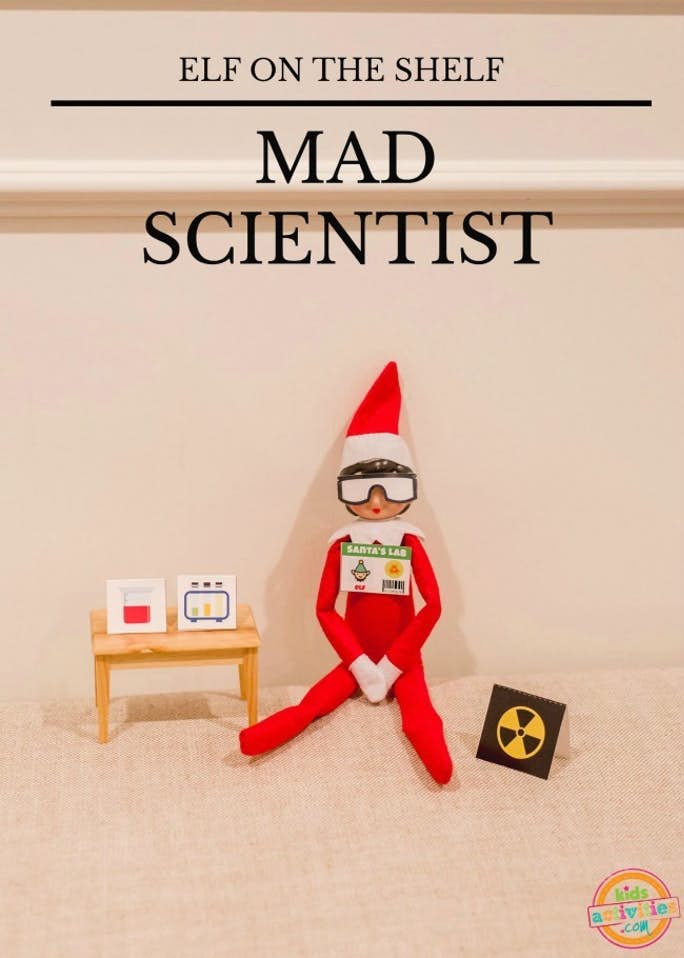 Elf on the shelf mad scientist fun christmas idea kids activities blog