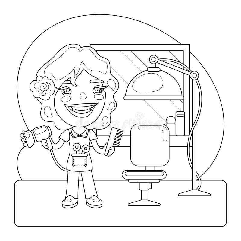 Chair coloring page stock illustrations â chair coloring page stock illustrations vectors clipart