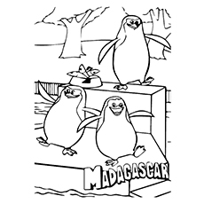 Best free printable penguins of madagascar coloring pages