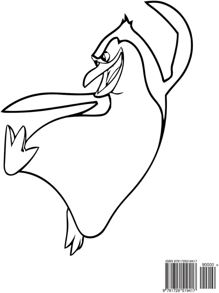 The penguins of madagascar coloring book coloring book for kids and adults activity book with fun easy and relaxing coloring pages by