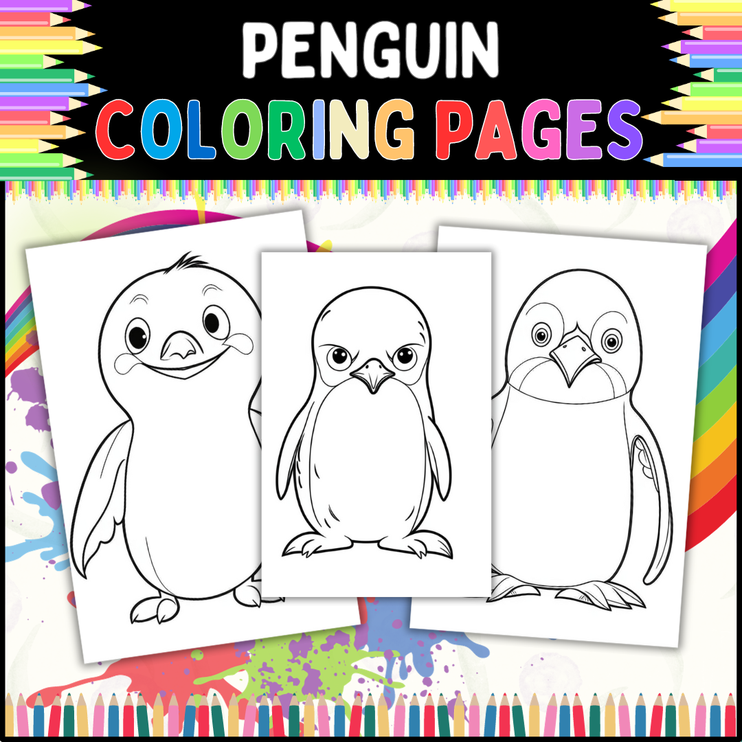 Penguin coloring pages for kids for toddlers preschoolers kindergarteners made by teachers