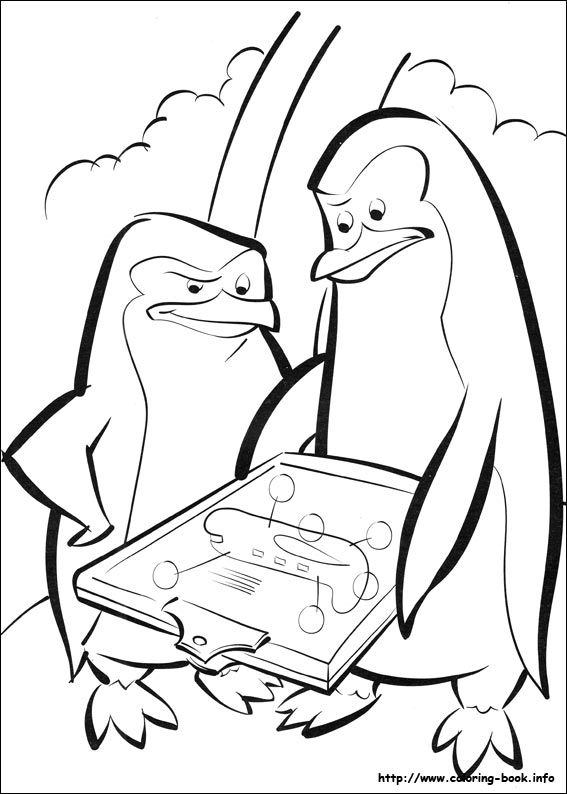 Madagascar coloring picture