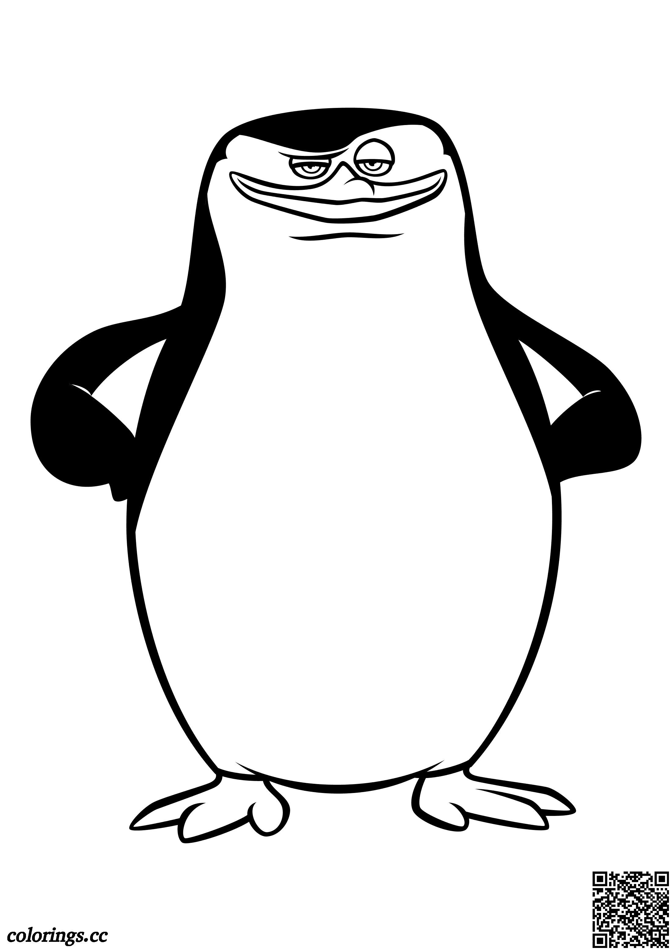 Penguin skipper coloring pages penguins of madagascar coloring pages
