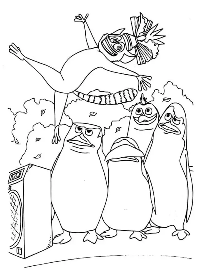 Penguins of madagascar malvorlagen