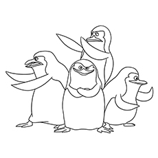 Best free printable penguins of madagascar coloring pages