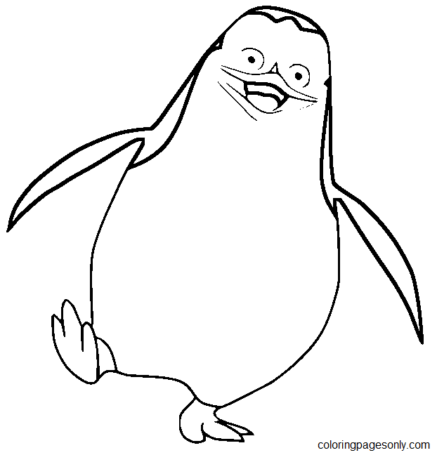 Penguins of madagascar coloring pages printable for free download