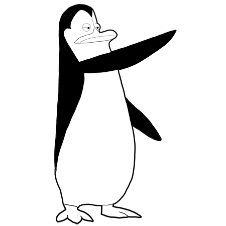 How to draw kowalski from penguins of madagascar step by step drawing tutorial