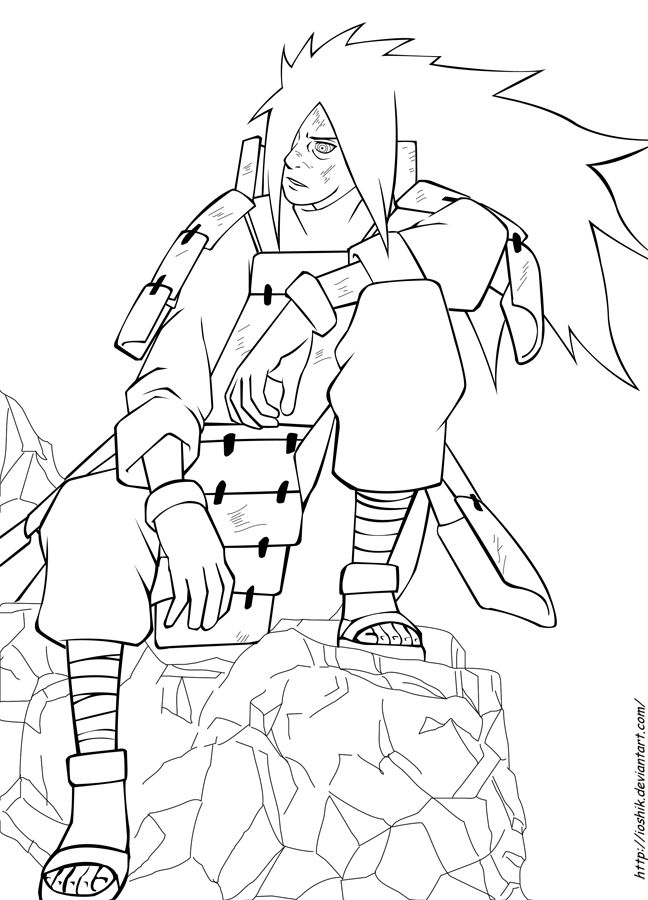 Uchiha madara by ioshiklineart tatuagens de anime desenhos para colorir naruto naruto e sasuke desenho
