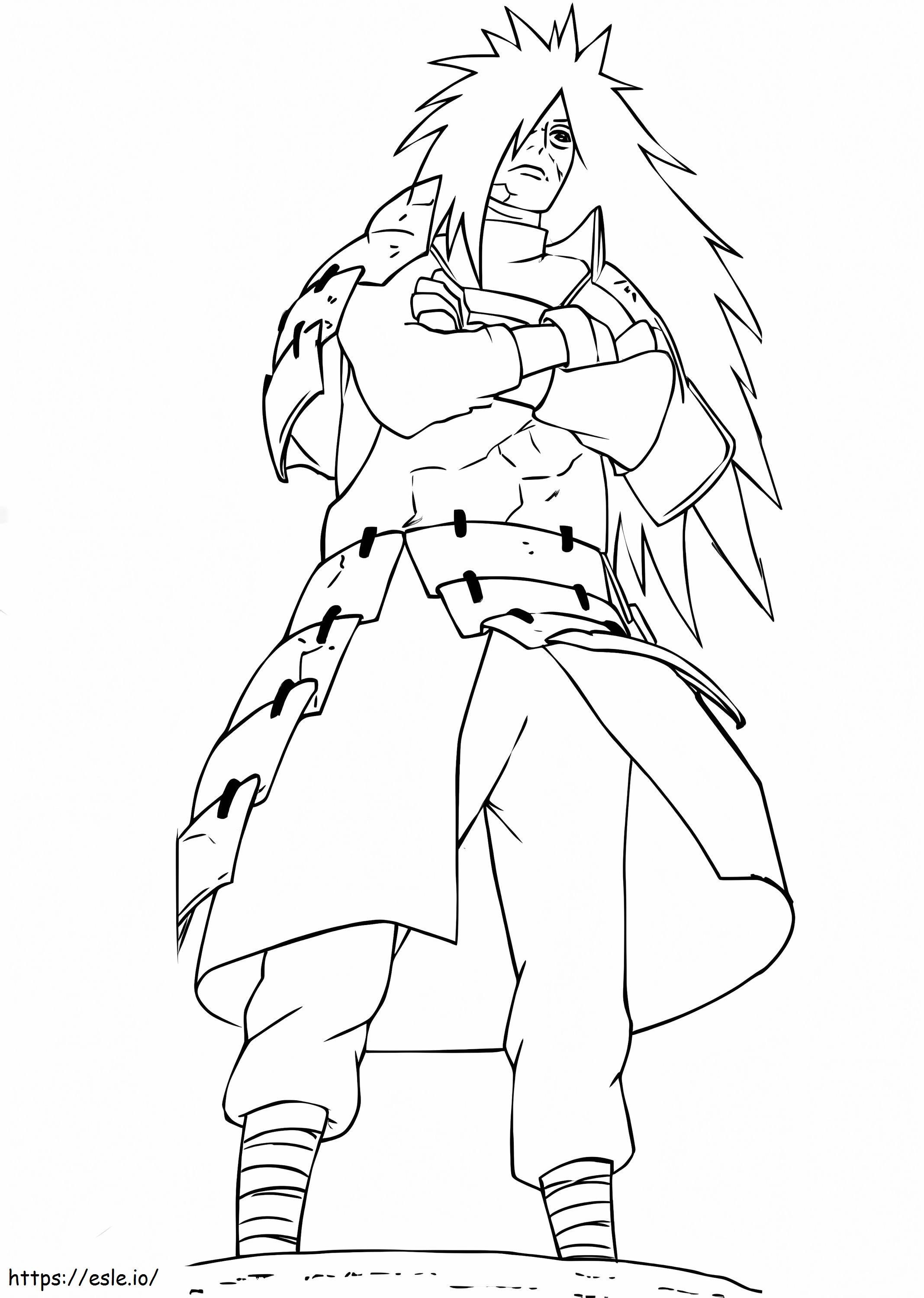 Edotensei uchiha madara coloring page