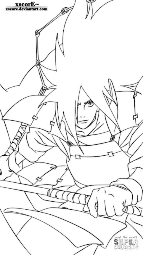 Get this anime coloring pages madara uchiha from naruto