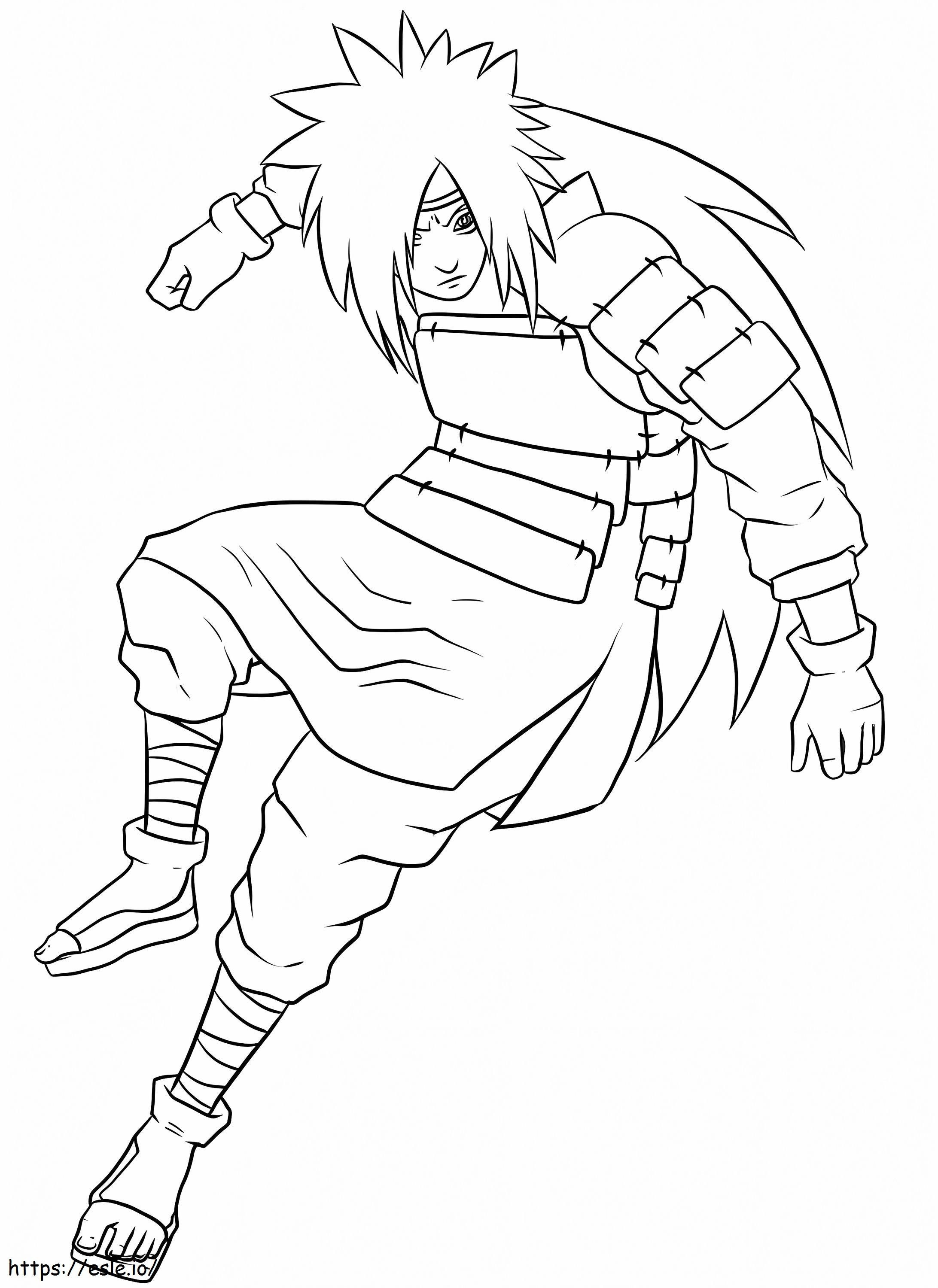 Madara jump coloring page