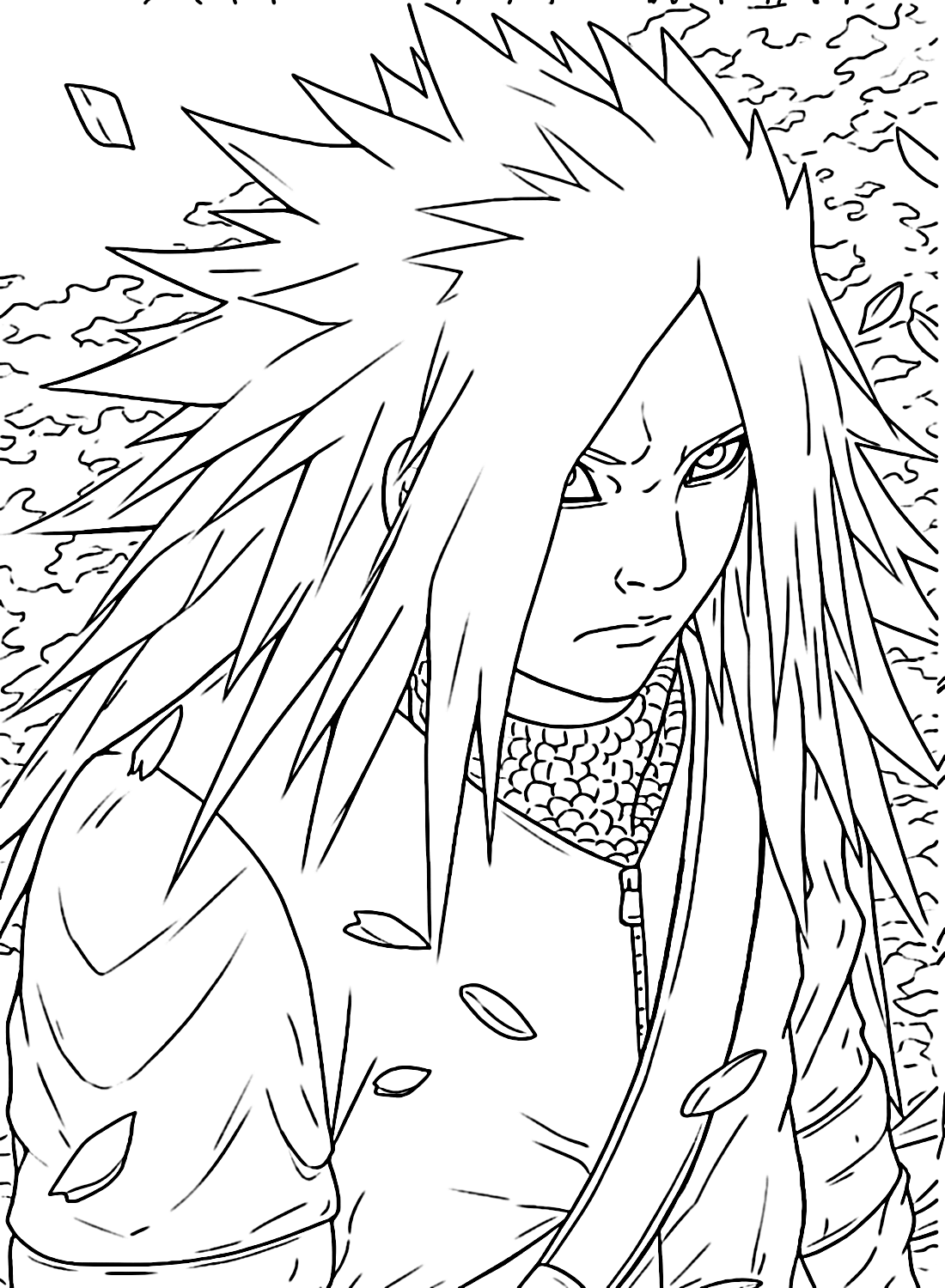 Uchiha madara coloring pages