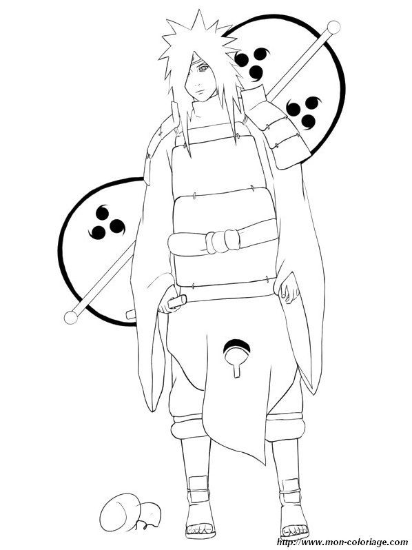 Madara uchiha de naruto shippuden manga coloring book naruto drawings anime poses reference