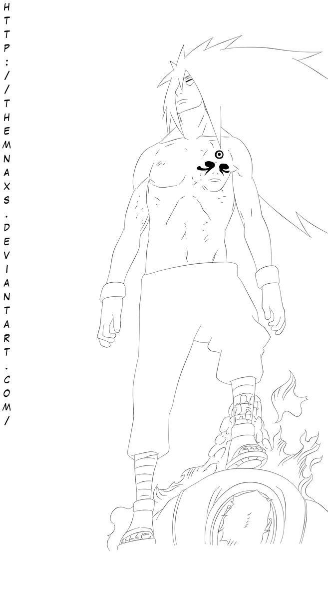 Madara lineart by themnaxs on deviantart anime drawing books naruto sketch drawings