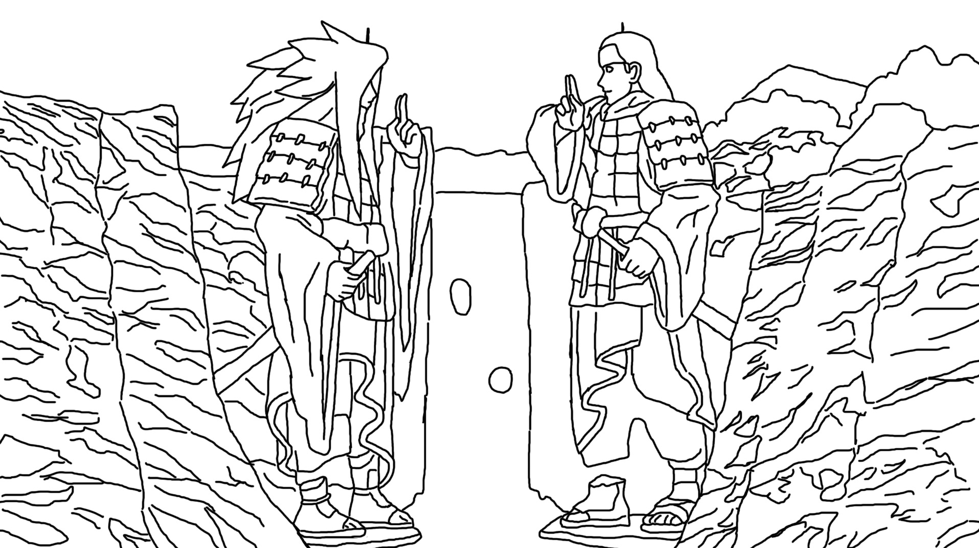 Uchiha madara free coloring pages