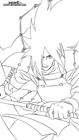 Madara coloring page free printable coloring pages