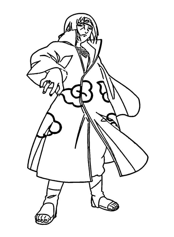 Uchiha itachi coloring pages
