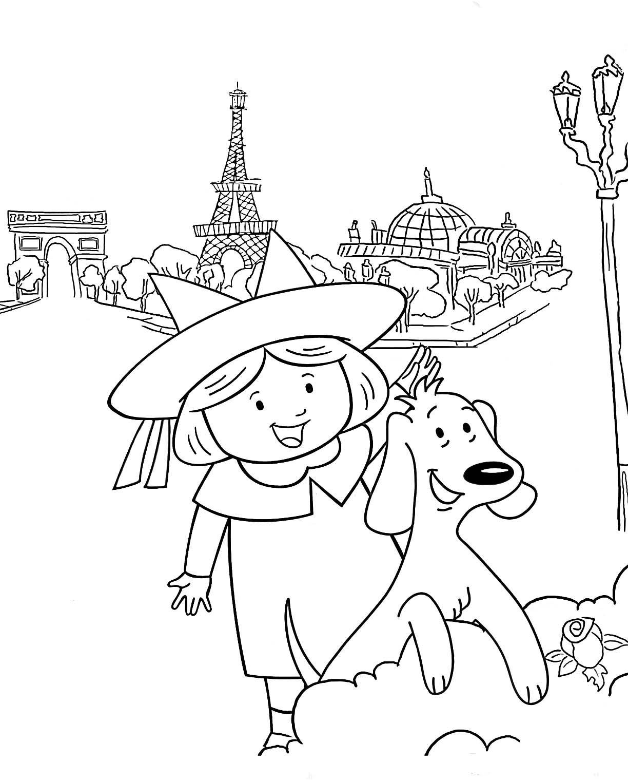 Madeline and dog coloring pages super coloring pages coloring pages dog coloring page