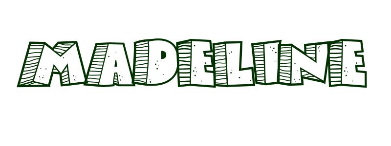 Coloring page first name madeline