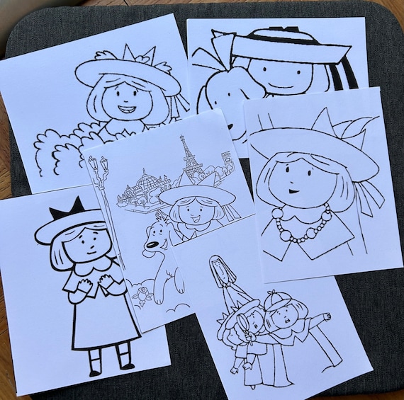 Madeline in paris coloring sheets party favor fillers party favors coloring books