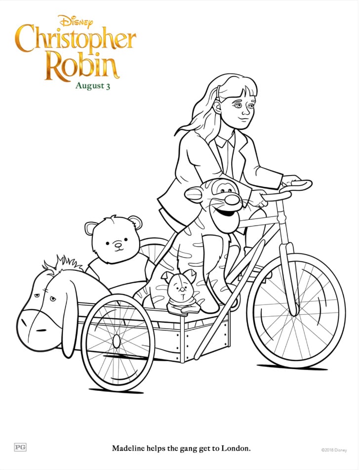 Madeline coloring page from disney christopher robin
