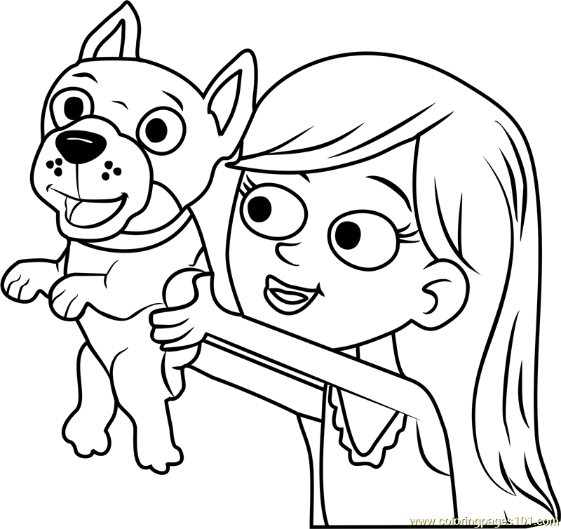 Pound puppies madeline coloring page for kids