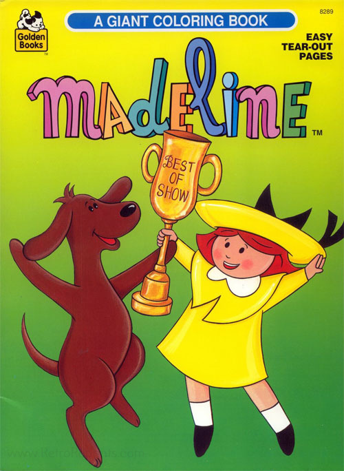 Madeline coloring book golden books retro reprints