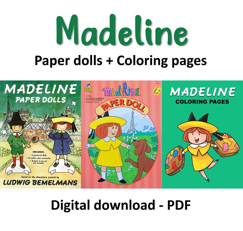 Offer madeline paper dolls and coloring pages instant download pdf format download now