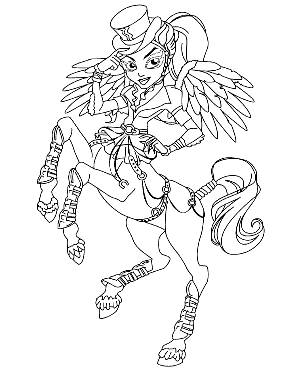 Avea trotter free coloring page