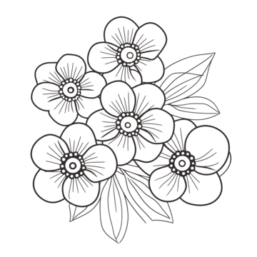 Dibujo de flor japonas png imãgen transparent