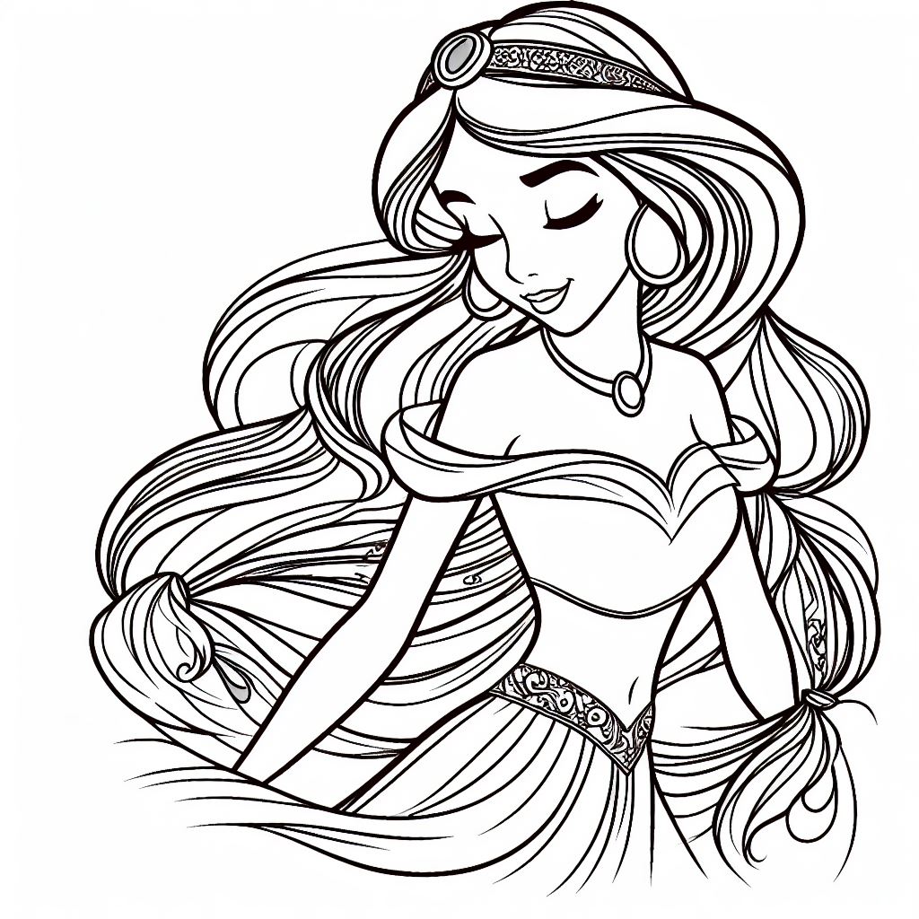 Dibujos de princesas disney para pintar