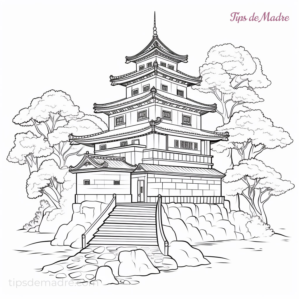 Dibujos de castillos para colorear e imprimir para niãos