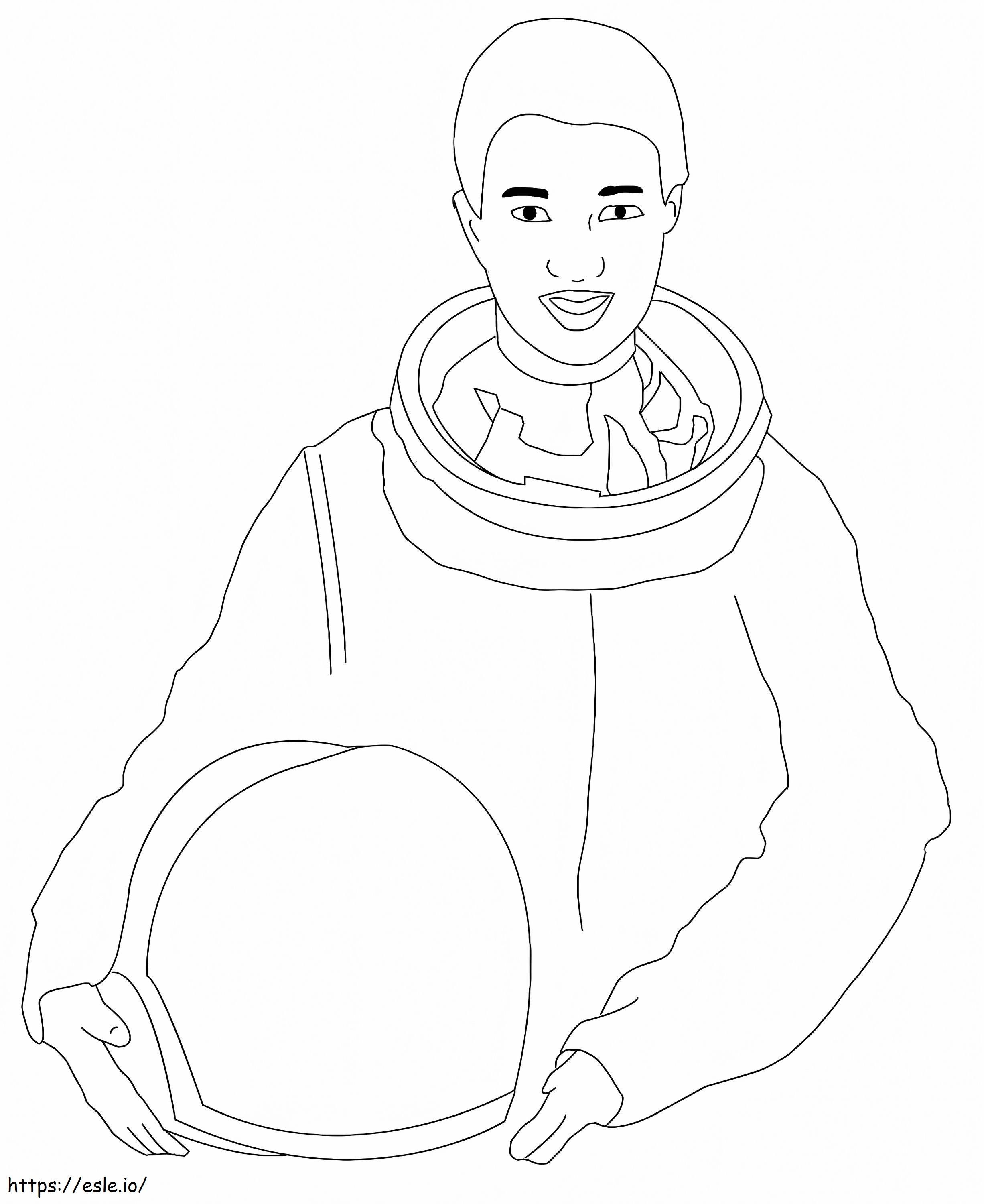 Print dr mae jemison coloring page