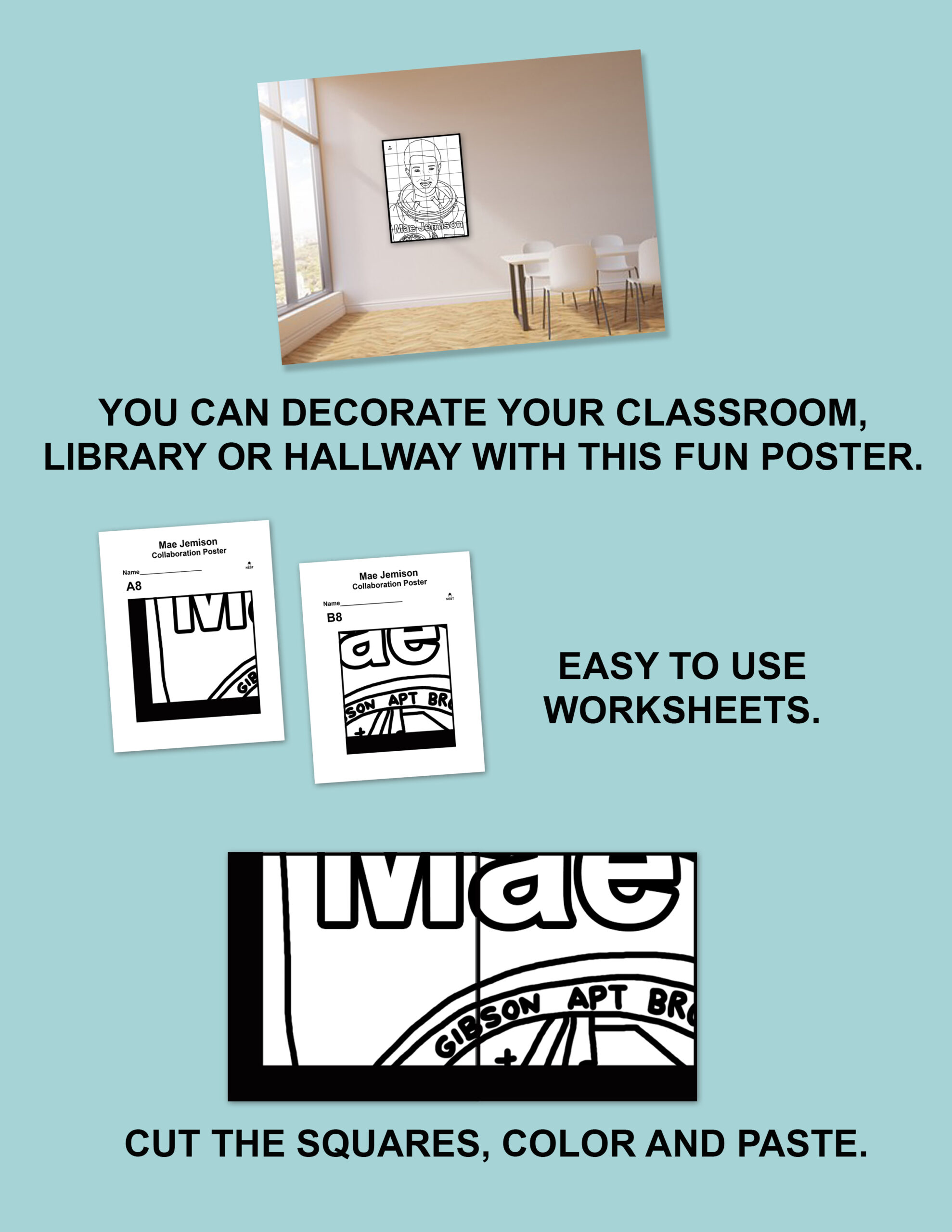 Mae jemison collaboration poster made by teachers