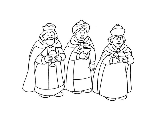 Biblical magi coloring pages