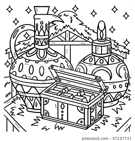 Christian gifts of the magi coloring page for kids