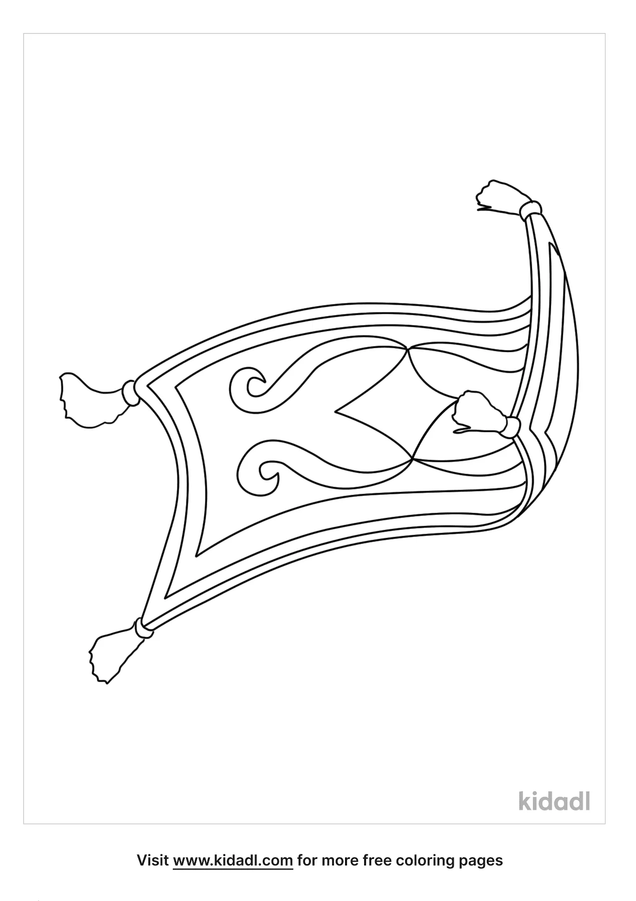 Free magic carpet coloring page coloring page printables