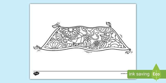 Magic carpet mindfulness colouring